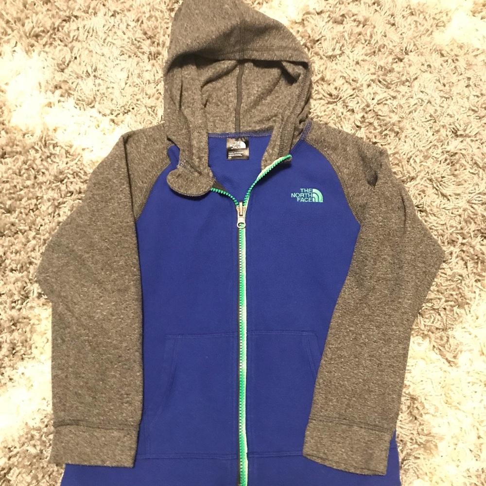 Northface youth 6 fleece with hood